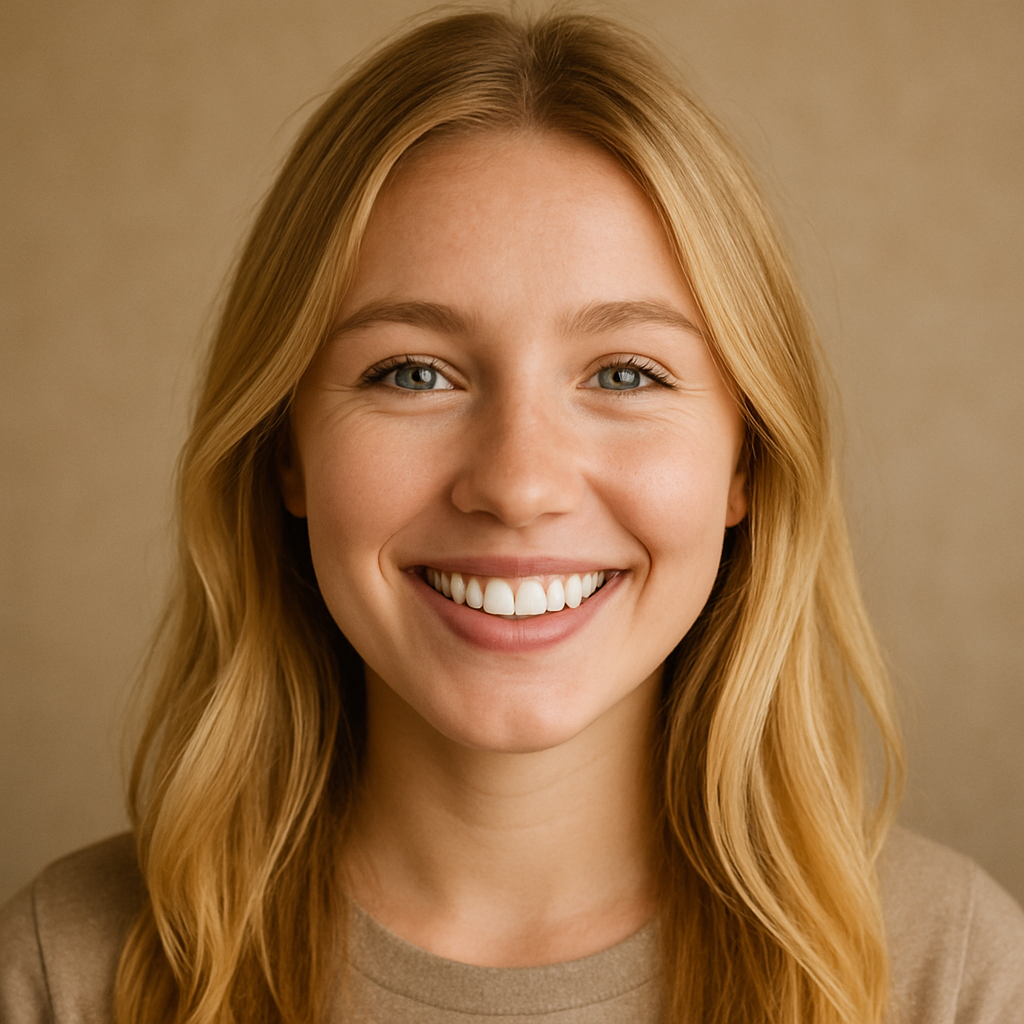 Happy patient with beautiful smile